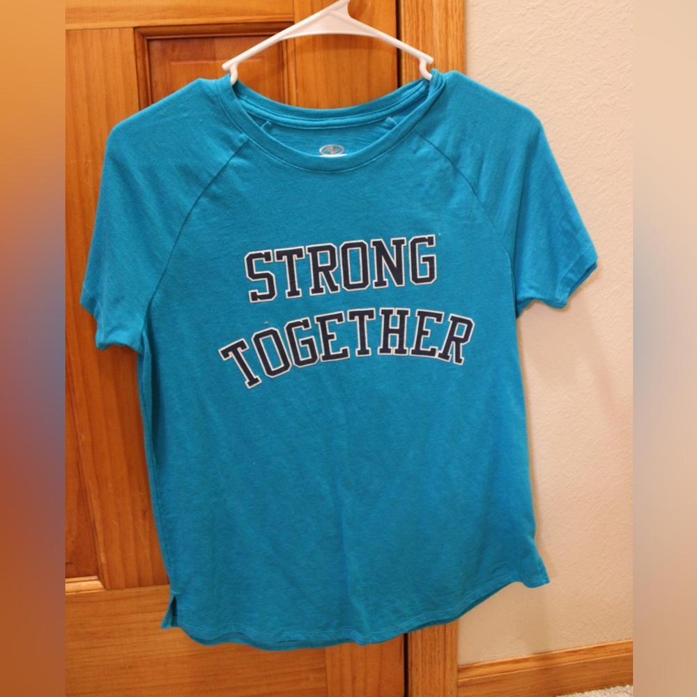 Kids Blue Athletic T-Shirt.